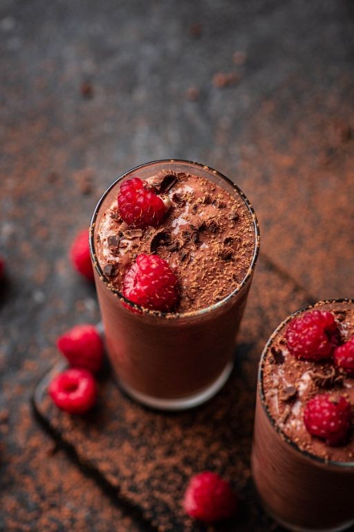 Raspberry Cocoa Protein Shake