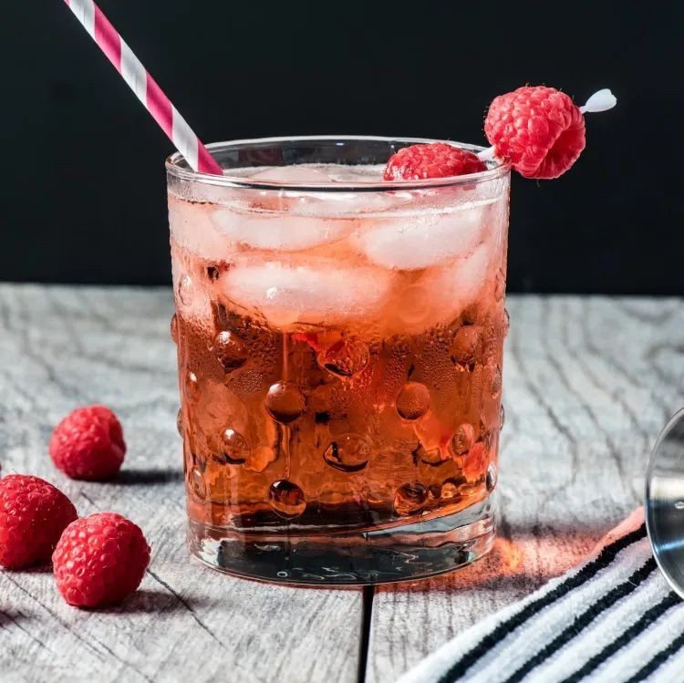 Raspberry Coconut Rum Cooler