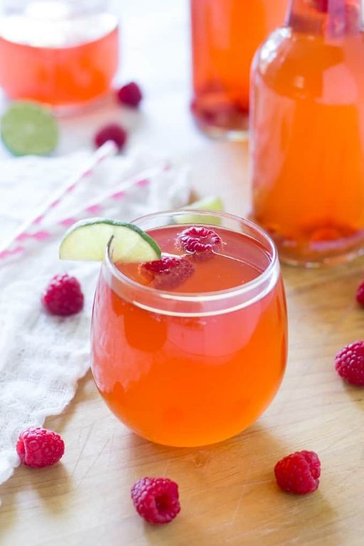 Raspberry Lime Sparkling Kombucha