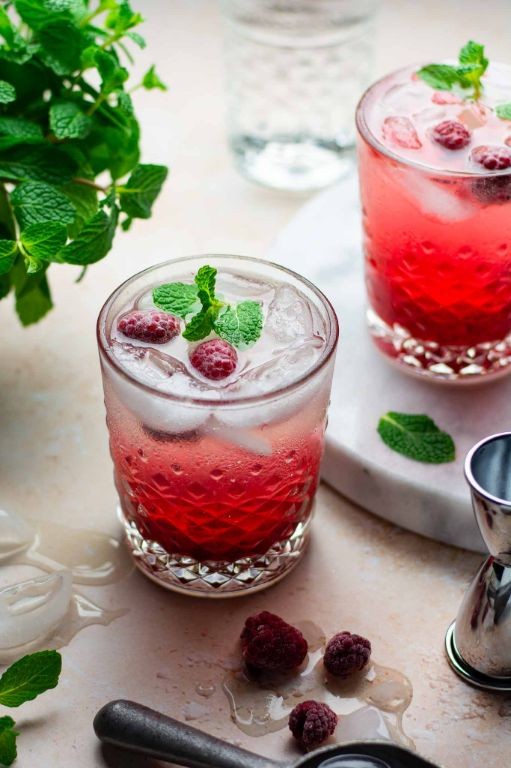 Raspberry Rosemary Gin Sour