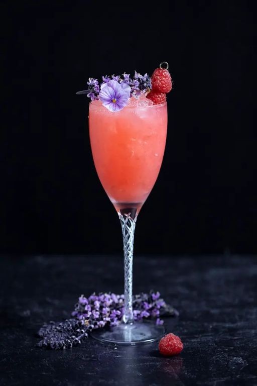 Raspberry Vodka Basil Smash