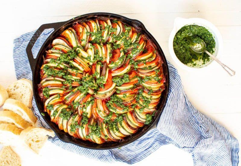 Ratatouille with Herb-infused Olive Oil