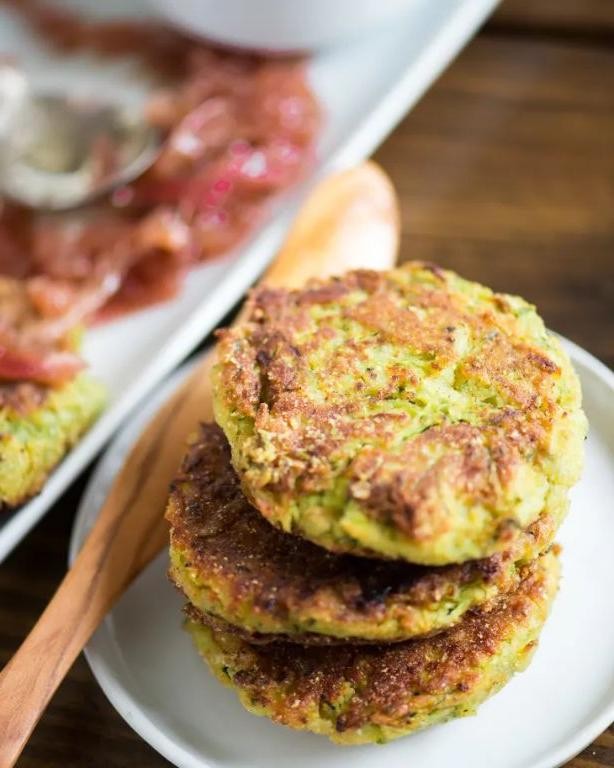 Red Bean and Zucchini Fritters