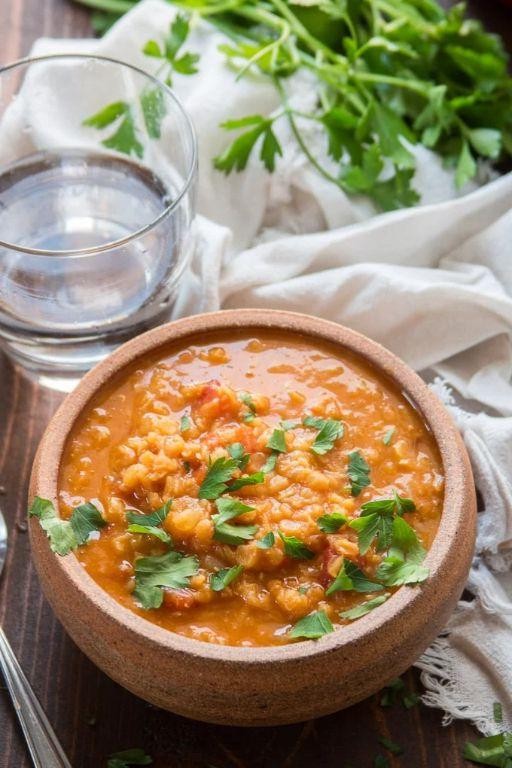 Red Lentil Soup with Cumin and Coriander