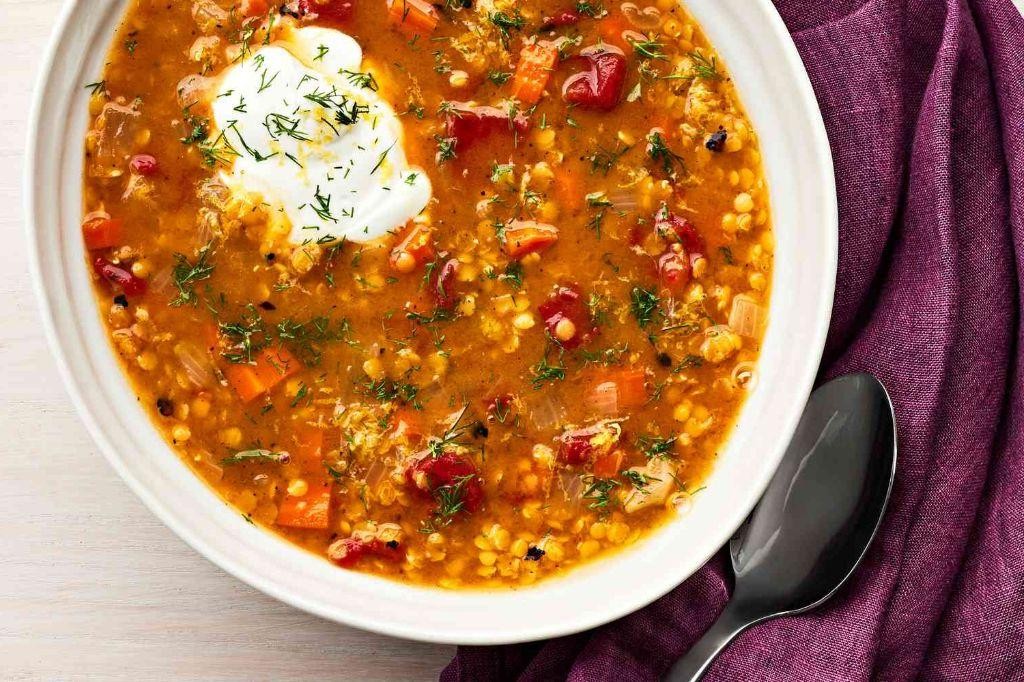 Red Lentil Soup with Lemon and Dill