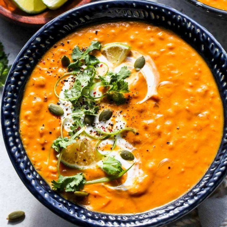 Red Lentil and Pumpkin Soup