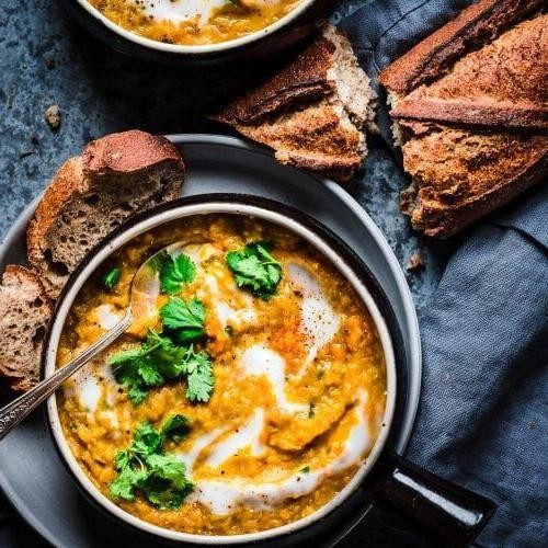Red Lentil and Sweet Potato Soup