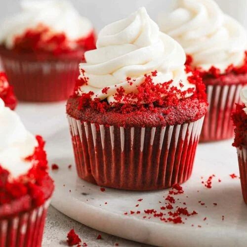 Red Velvet Birthday Cupcakes