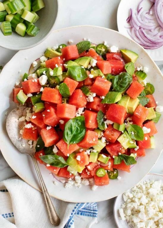 Refreshing Watermelon Mint Salad