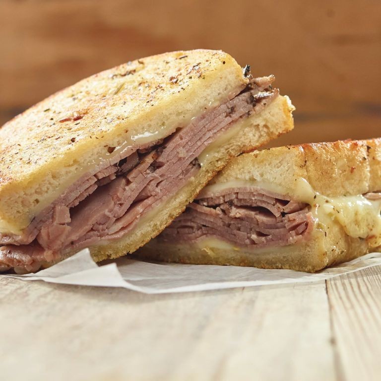 Roast Beef Sandwich with Garlic Herb Butter