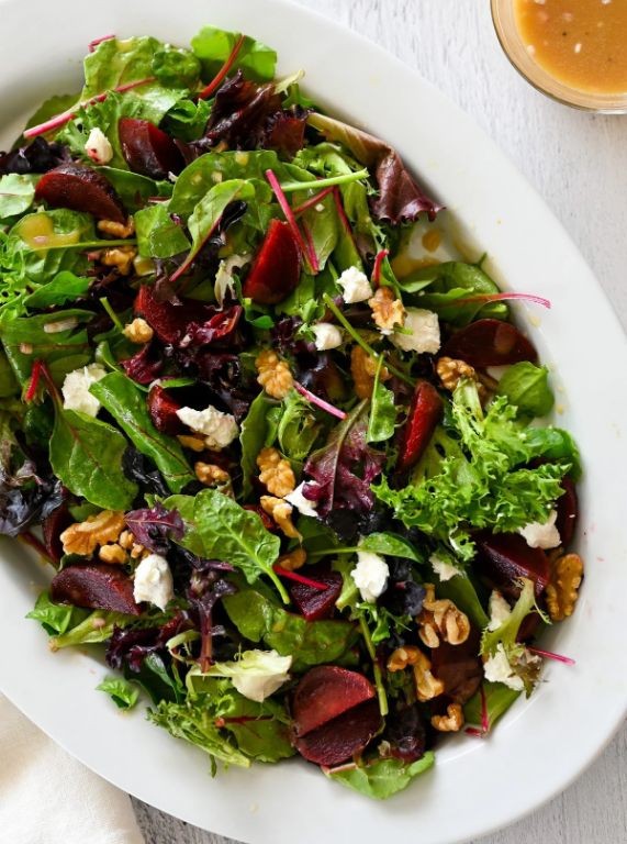 Roasted Beet and Goat Cheese Salad