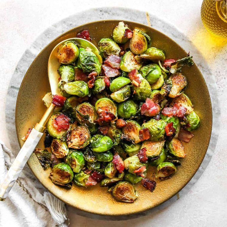 Roasted Brussels Sprouts with Bacon