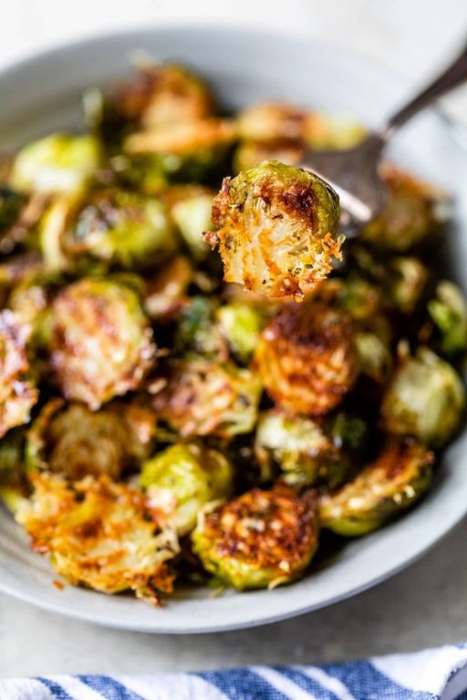 Roasted Brussels Sprouts with Parmesan