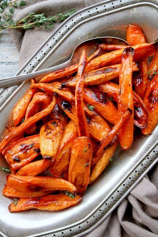 Roasted Carrots with Honey and Thyme