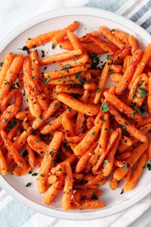 Roasted Garlic Parmesan Baby Carrots
