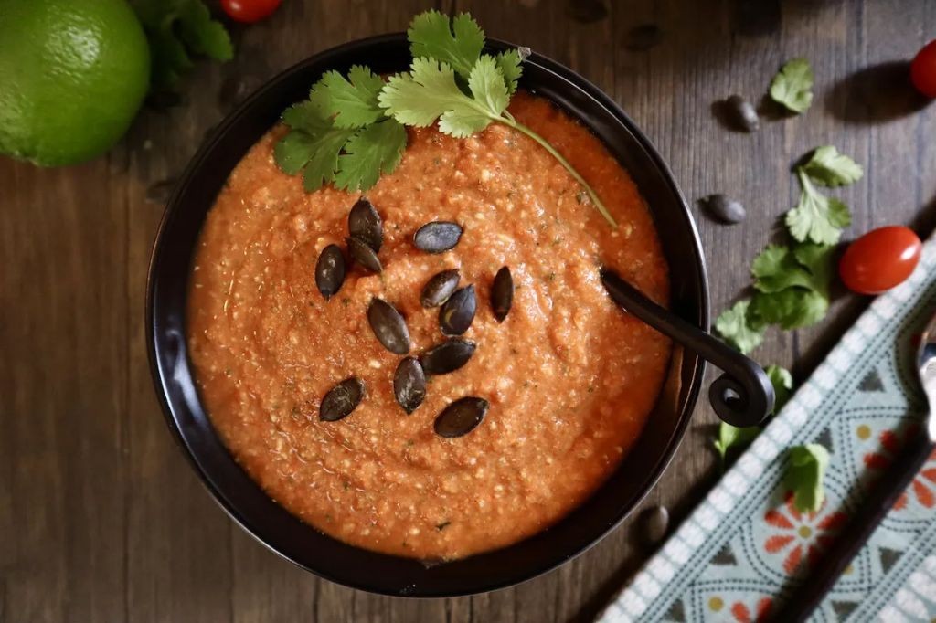 Roasted Garlic Romesco Sauce for Dipping