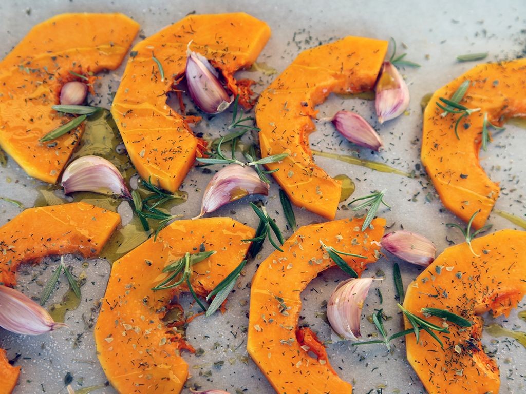 Roasted Pumpkin with Herbs
