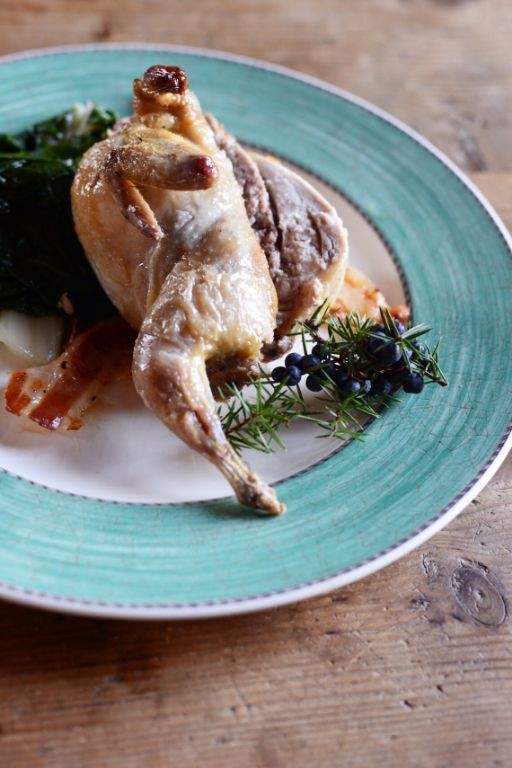 Roasted Quail with Juniper Berries