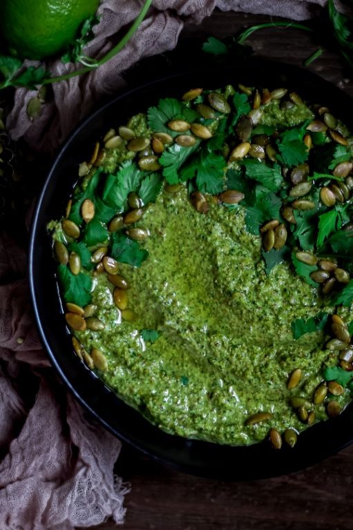 Roasted Tomatillo and Pumpkin Seed Salsa Verde