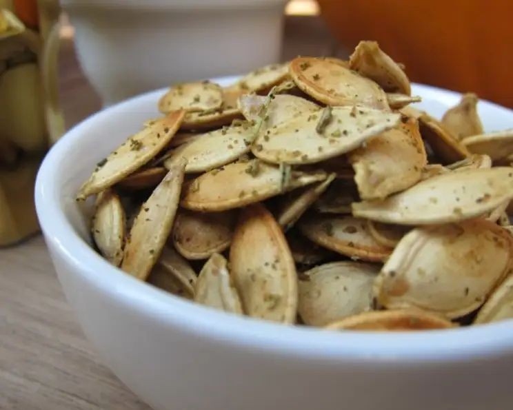 Rosemary Garlic Pumpkin Seeds