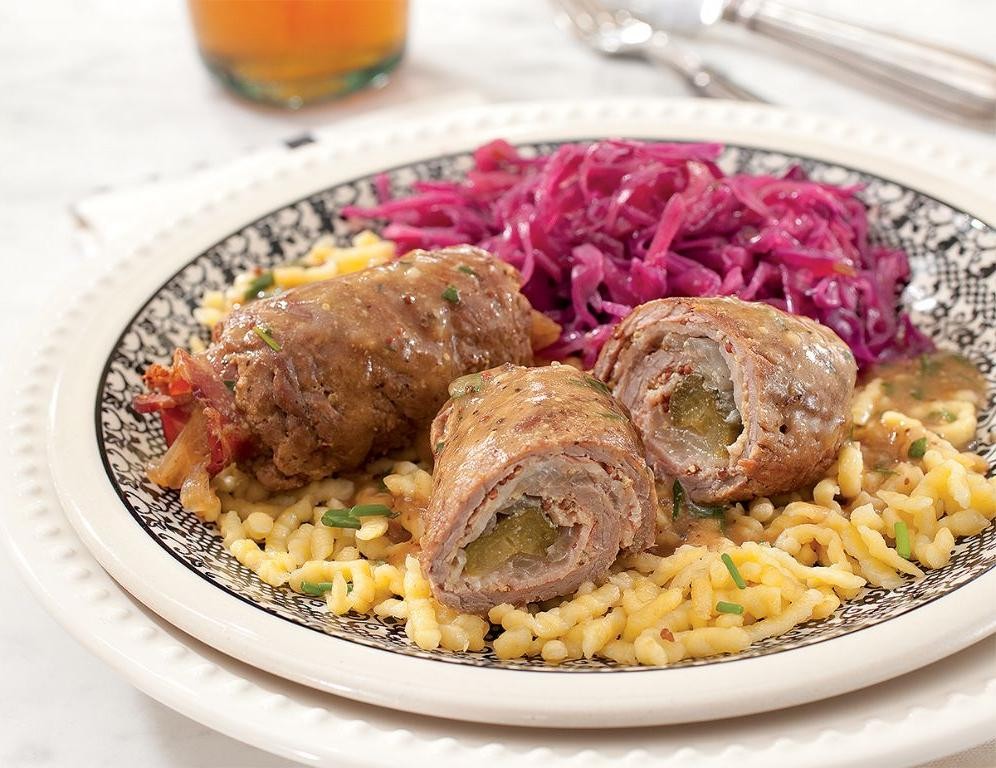 Rouladen with Red Cabbage