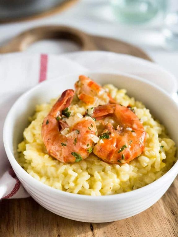 Saffron Risotto with Shrimp