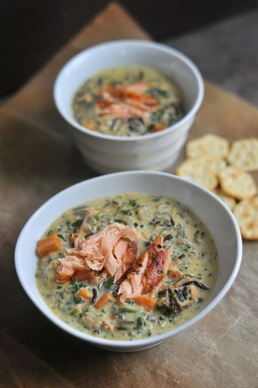 Salmon and Wild Rice Soup