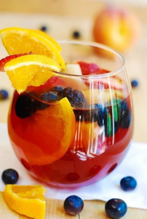 Sangria with Fresh Citrus and Berries