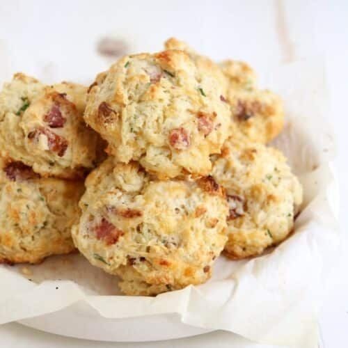 Savory Bacon and Chive Drop Biscuits