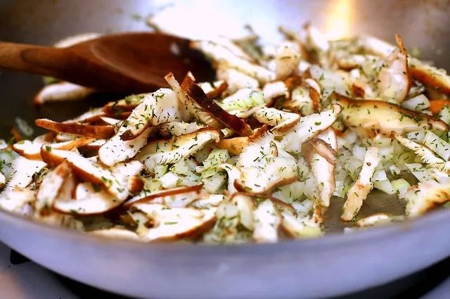 Savory Cabbage and Mushroom Galette