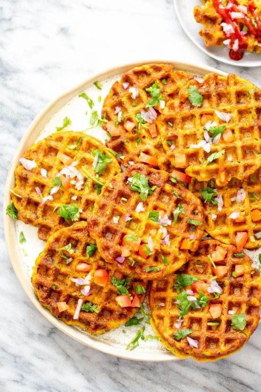 Savory Chickpea Flour Waffles