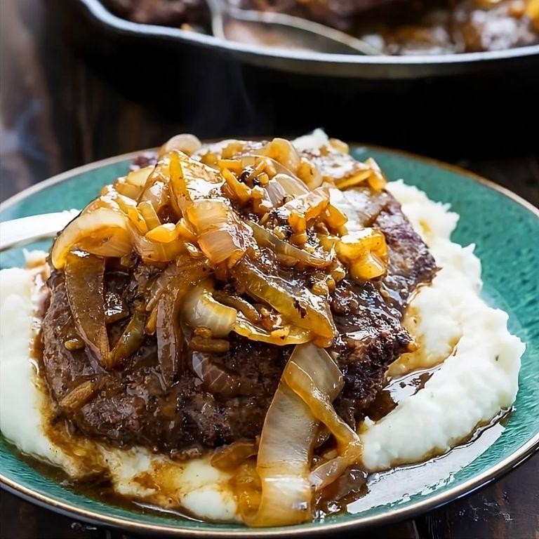 Savory Cube Steak with Onion Gravy