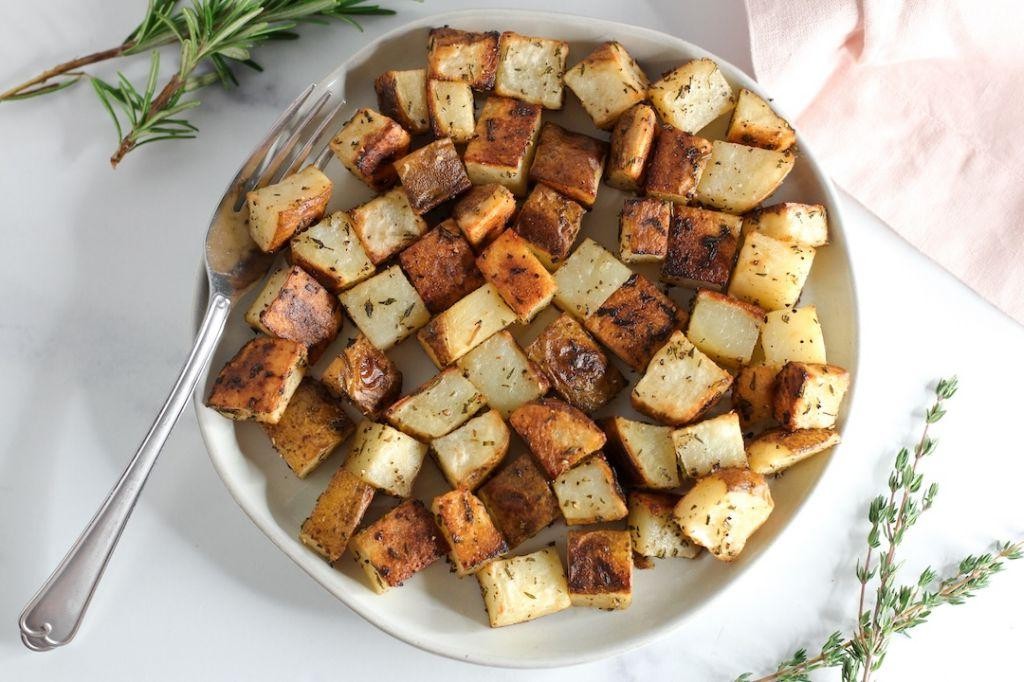 Savory Rosemary and Thyme Roasted Potatoes