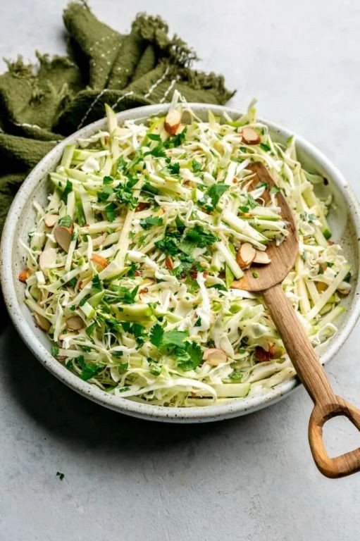 Savoy Cabbage and Apple Slaw