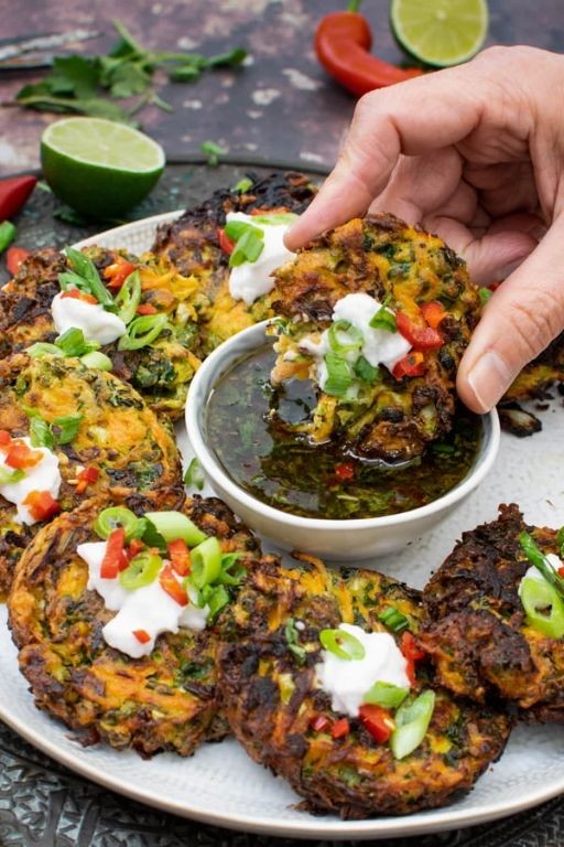 Savoy Cabbage and Carrot Fritters