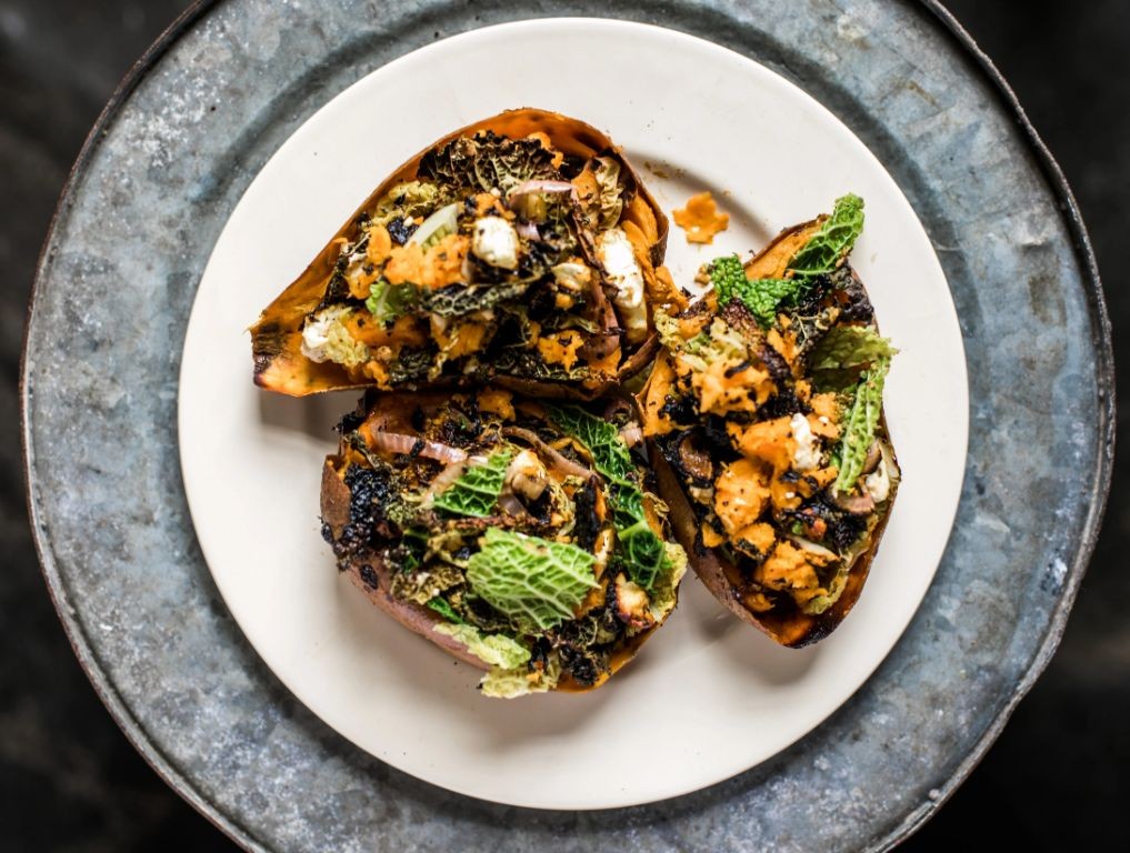 Savoy Cabbage and Sweet Potato Hash