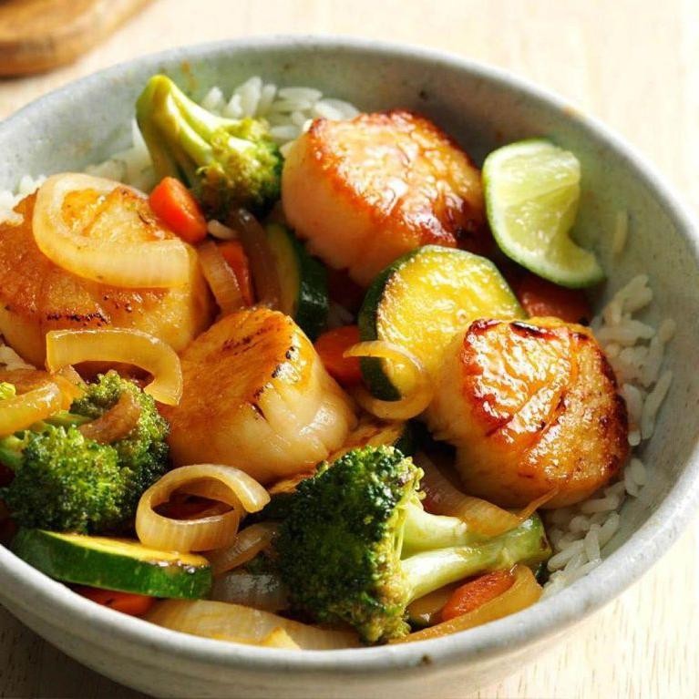 Scallop Stir-Fry with Vegetables