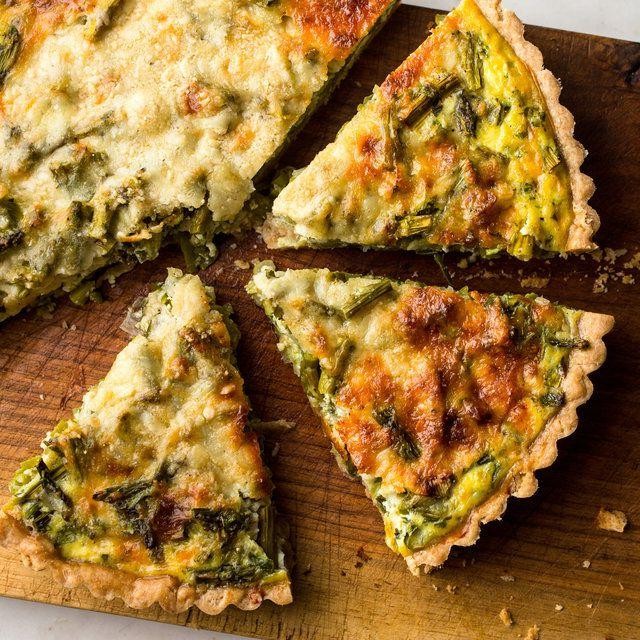 Scallop and Asparagus Quiche
