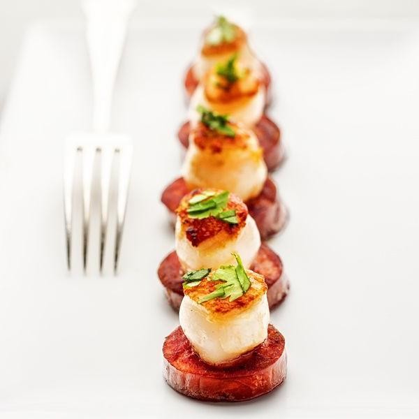 Scallop and Chorizo Tapas
