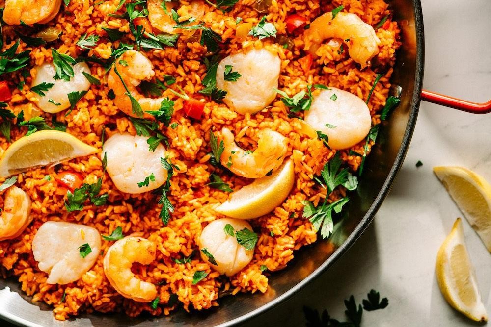 Scallop and Shrimp Paella