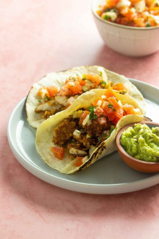 Schnitzel Tacos with Avocado Salsa