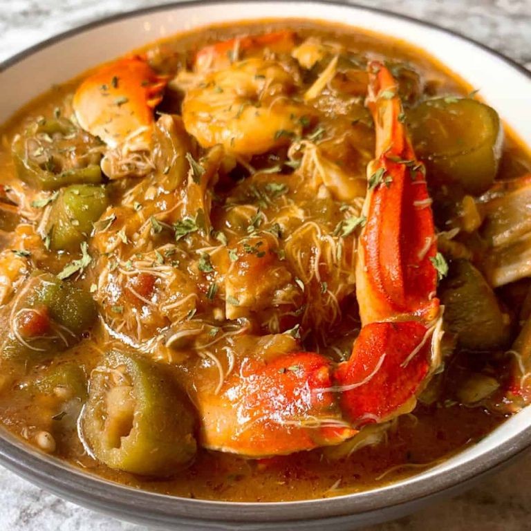 Seafood Gumbo with Shrimp and Crab