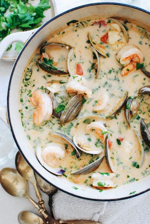 Seafood Wedding Soup with Shrimp and Clams