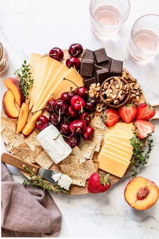 Seasonal Fruit and Charcuterie Board
