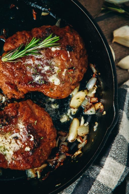 Seitan Steak with Garlic Butter