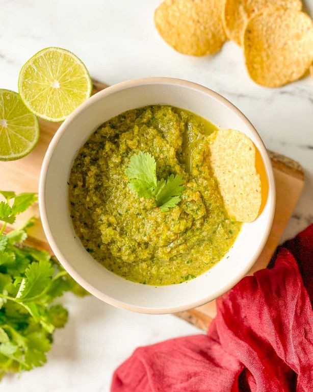 Serrano and Mint Salsa Verde