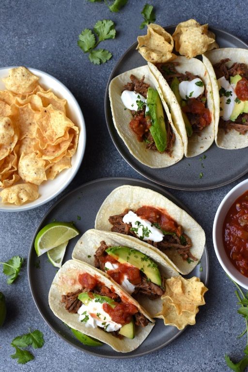 Shredded Beef Tacos with Fresh Salsa