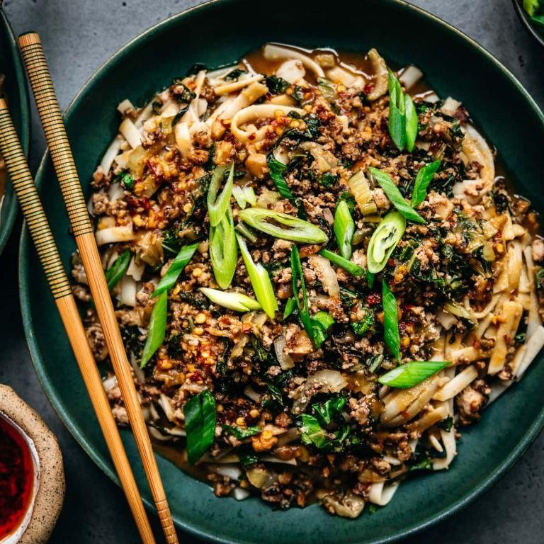 Shredded Tofu Dan Dan Noodles