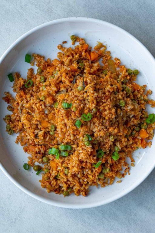 Shredded Tofu and Kimchi Fried Rice