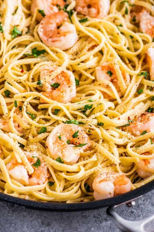 Shrimp Scampi with Linguine